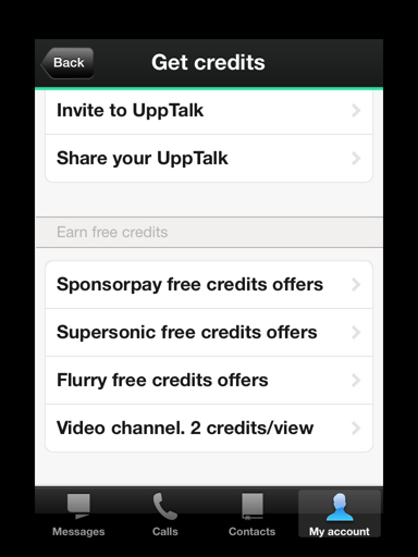 Earn Credit with UppTalk